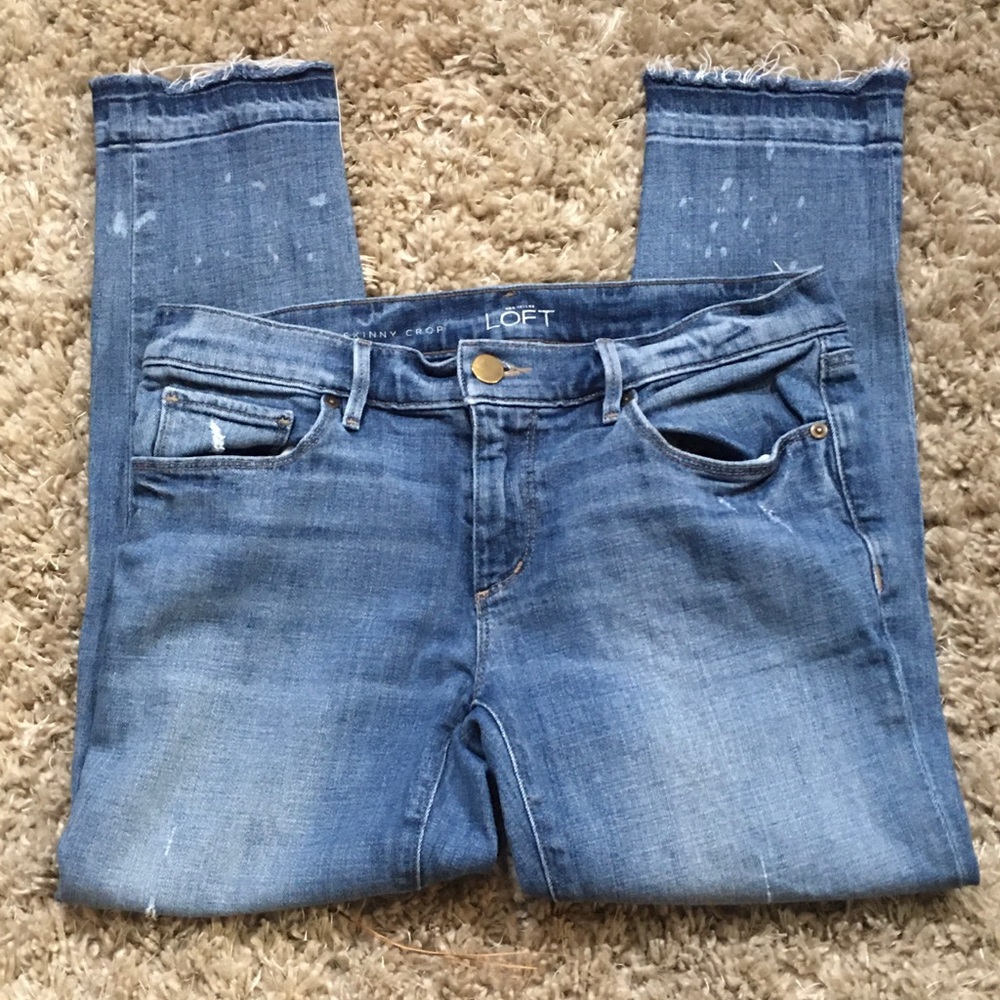 LOFT Ladies Skinny blue Jeans